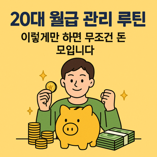 20대 월급 관리 루틴, 이렇게만 하면 무조건 돈 모입니다
