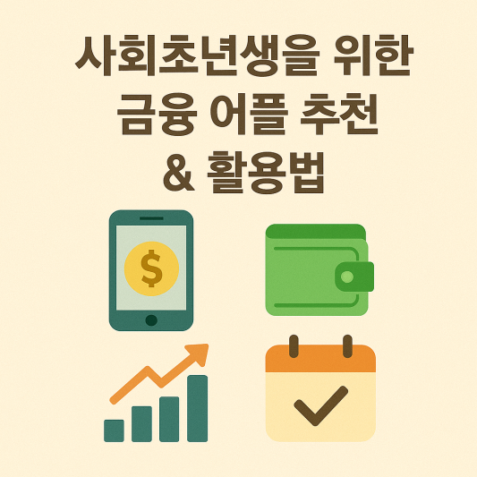 사회초년생을 위한 금융 어플 추천 & 활용법