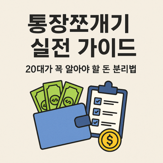 통장쪼개기 실전 가이드: 20대가 꼭 알아야 할 돈 분리법